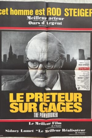 affiche de cinéma vintage Le prêteur sur gages