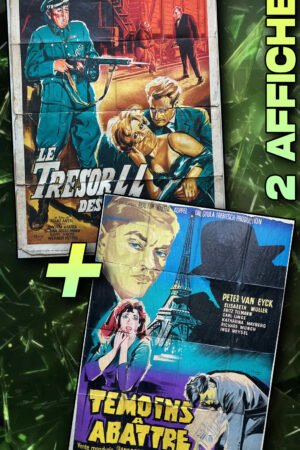 Destockage de 2 affiches originales de cinéma vintage