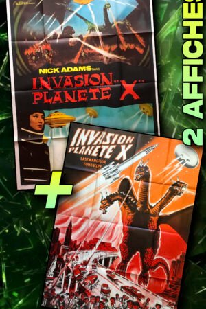 Lot de 2 affiches cinéma Invasion planète X
