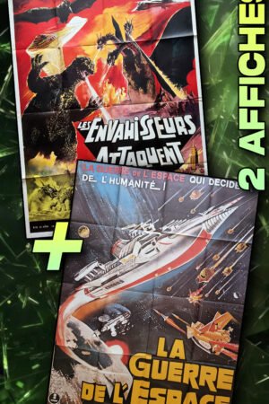 Pack de 2 affiches cinema Les envahisseurs attaquent / La guerre de l'espace