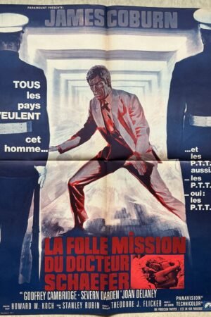 affiche de cinema la folle mission du docteur schaefer
