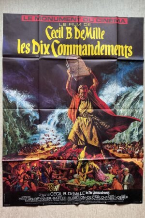 Affiche de cinéma les dix commandements