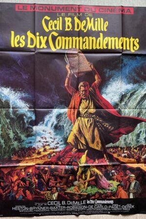 Affiche de cinéma les dix commandements