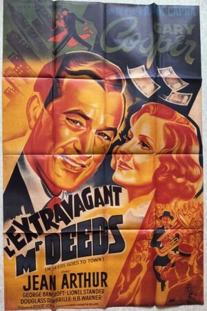 affiche de cinema l'extravagant mr deeds