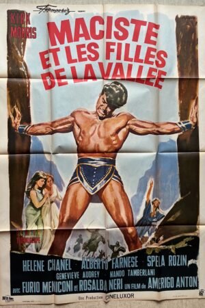 affiche de cinéma Maciste et les filles de la vallée