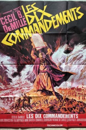 affiche de cinema les dix commandements