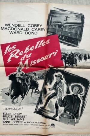 affiche cinema les rebelles du Missouri