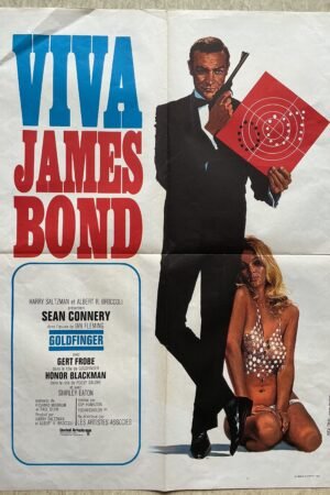 affiche cinema viva james bond (Goldfinger)